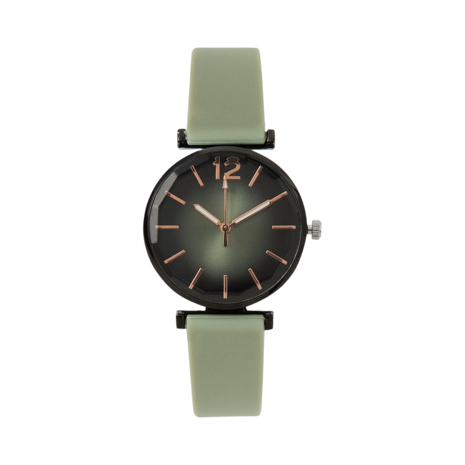 Silicone Band Women - Mode Dameshorloge Sport Eenvoudige Zwarte Wijzerplaat