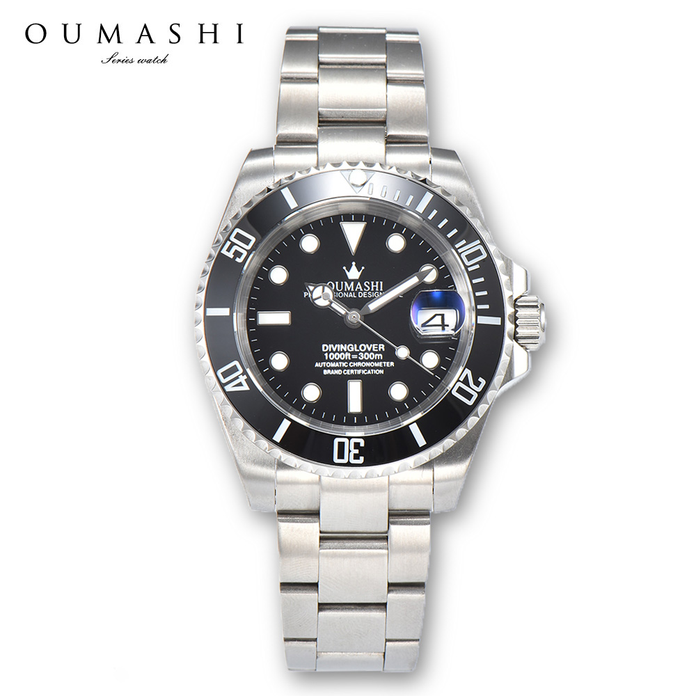 Stainless Bracelet Diver - 40 mm horloge Automatisch mechanisch horloge