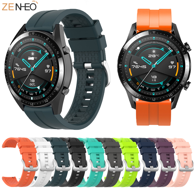 Silicone Watch Band 22Mm - Originele Siliconen 22mm Horlogeband voor Huawei