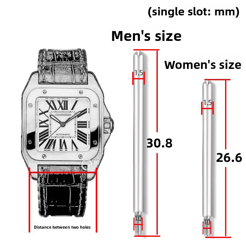 Cartier Watch Santos - Voor Cartier Santos 100 Horlogeband Verbindingsstang