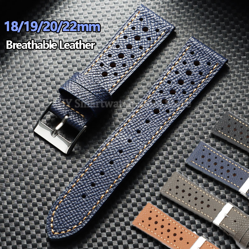Leather Strap Quick Release - 18mm 19mm 20mm 22mm Ademend Lederen