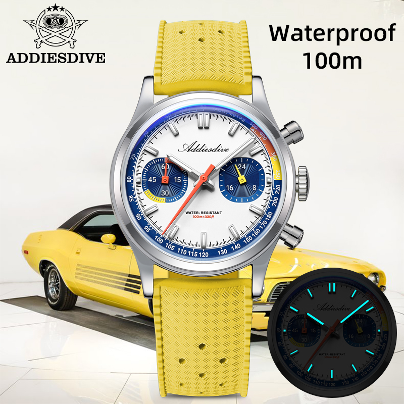 Rubber Strap Diver - Addiesdive Mode Heren Quartz Horloges VK64