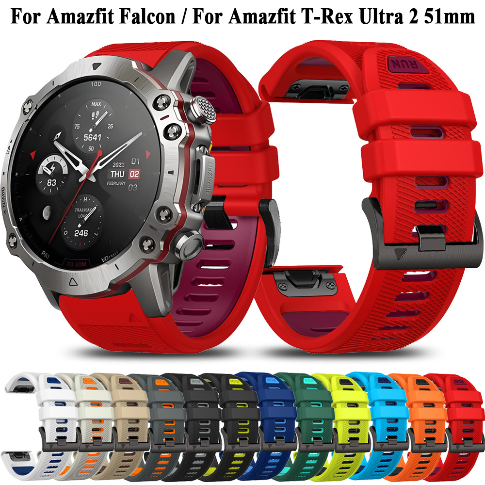 Silicone Watch Band 22Mm - Siliconen Horlogeband Voor Amazfit Falcon Sport