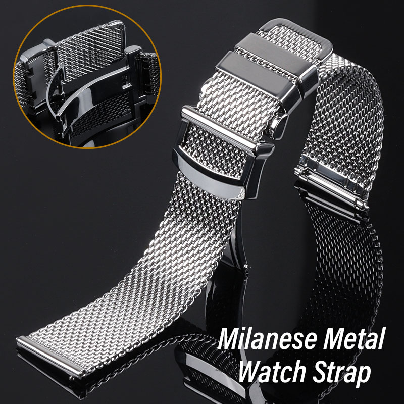 Mesh Strap Metal - Milanese Mesh Horlogeband voor IWC Pilot