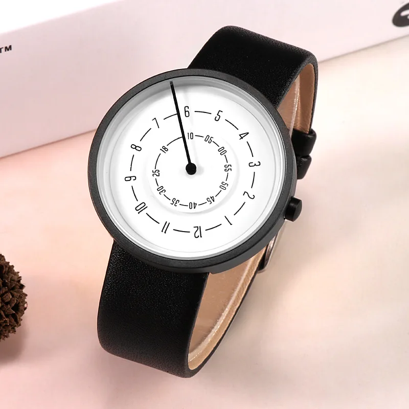 Leather Watch Band Men - 2020 Creatieve Horloges Mode Eenvoudige Mannen