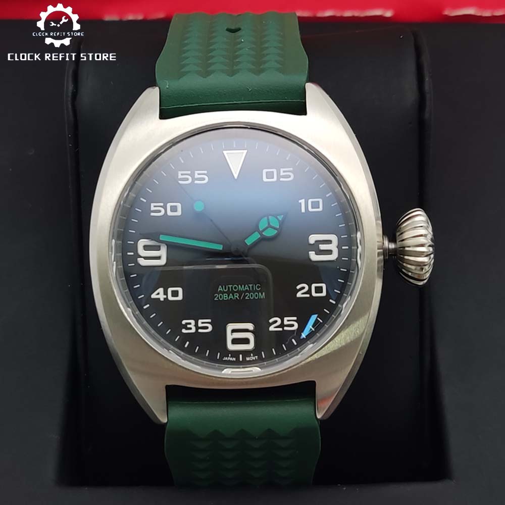 Rubber Strap Diver - Modehorloge 36MM met automatisch uurwerk, 316L
