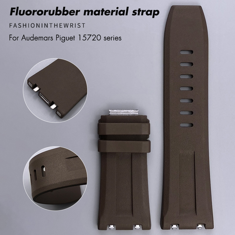 Audemars Piguet Watch Royal Oak Offshore - 28mmX24mm Hoge Kwaliteit FKM Fluororubber Horlogeband