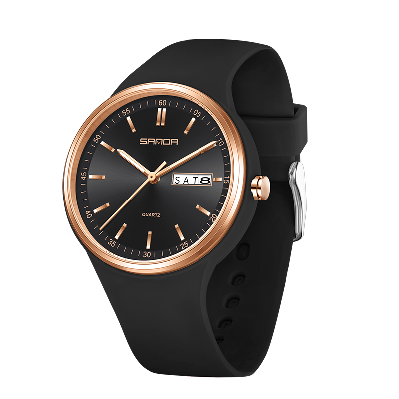 Silicone Band Women - Modekalender Hoge kwaliteit dames quartz horloge