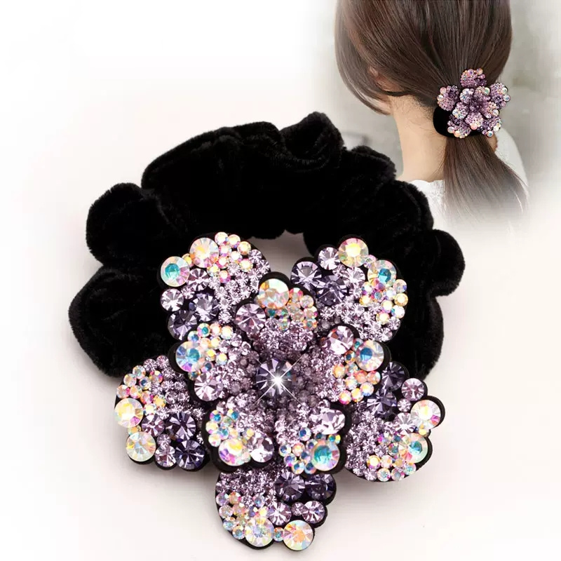 Vrouwen Strass Scrunchies Fluw - Silicone Band Women recensie en prijs