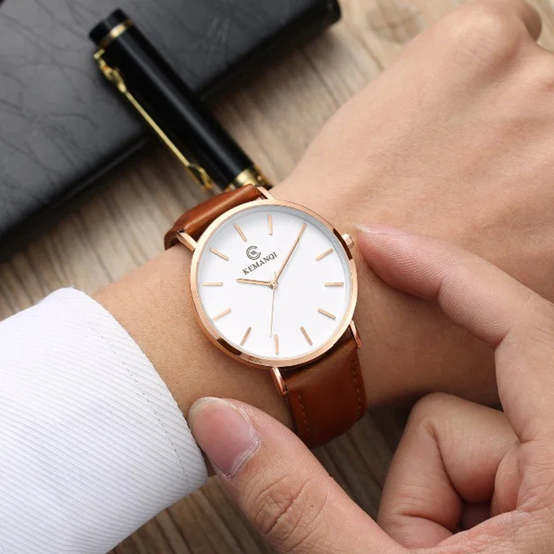 Mode ultradun heren quartzhorl - Leather Watch Band Men recensie en prijs