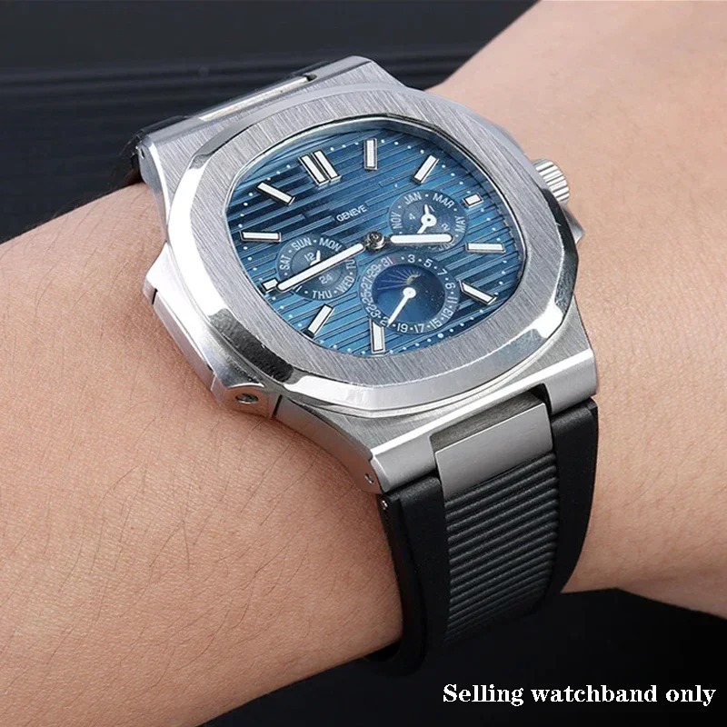 Siliconen Horlogeband Voor Pat - Patek Philippe Watch Nautilus recensie en prijs