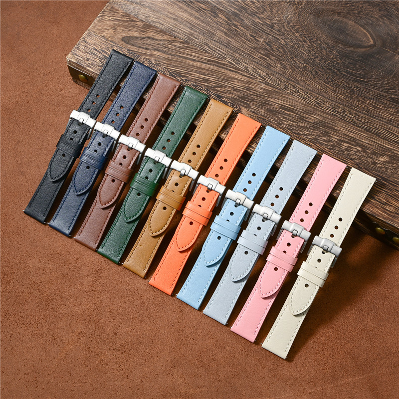 Lederen band voor 20 mm 22 mm  - Leather Strap Quick Release recensie en prijs