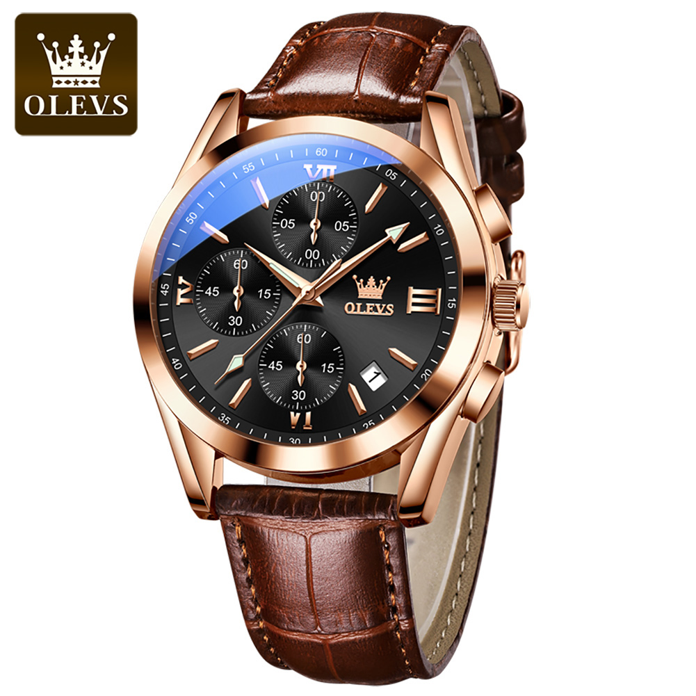 OLEVS 2872 Chronograaf Quartz  - Leather Watch Band Men recensie en prijs