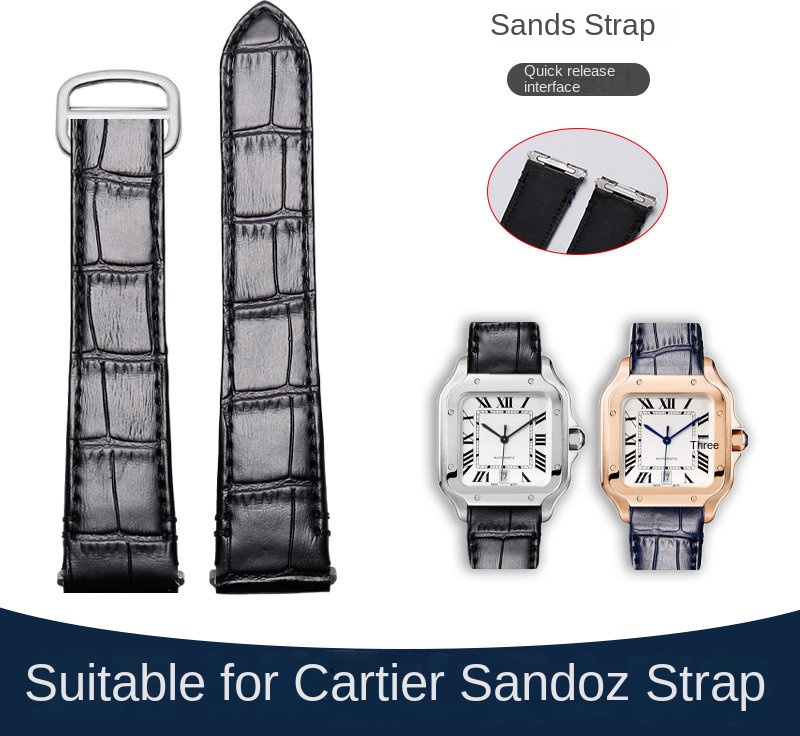 21mm 19mm Koe lederen Horlogeb - Cartier Watch Santos recensie en prijs