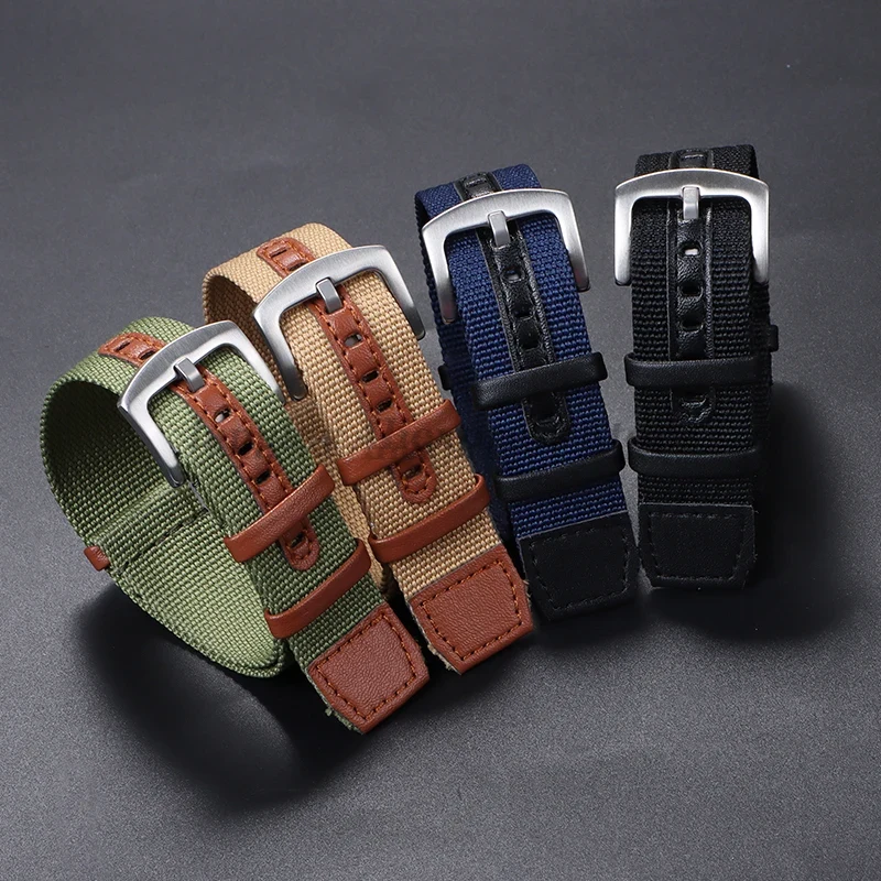 20mm 22mm canvas nylon patch l - Nato Strap Nylon recensie en prijs