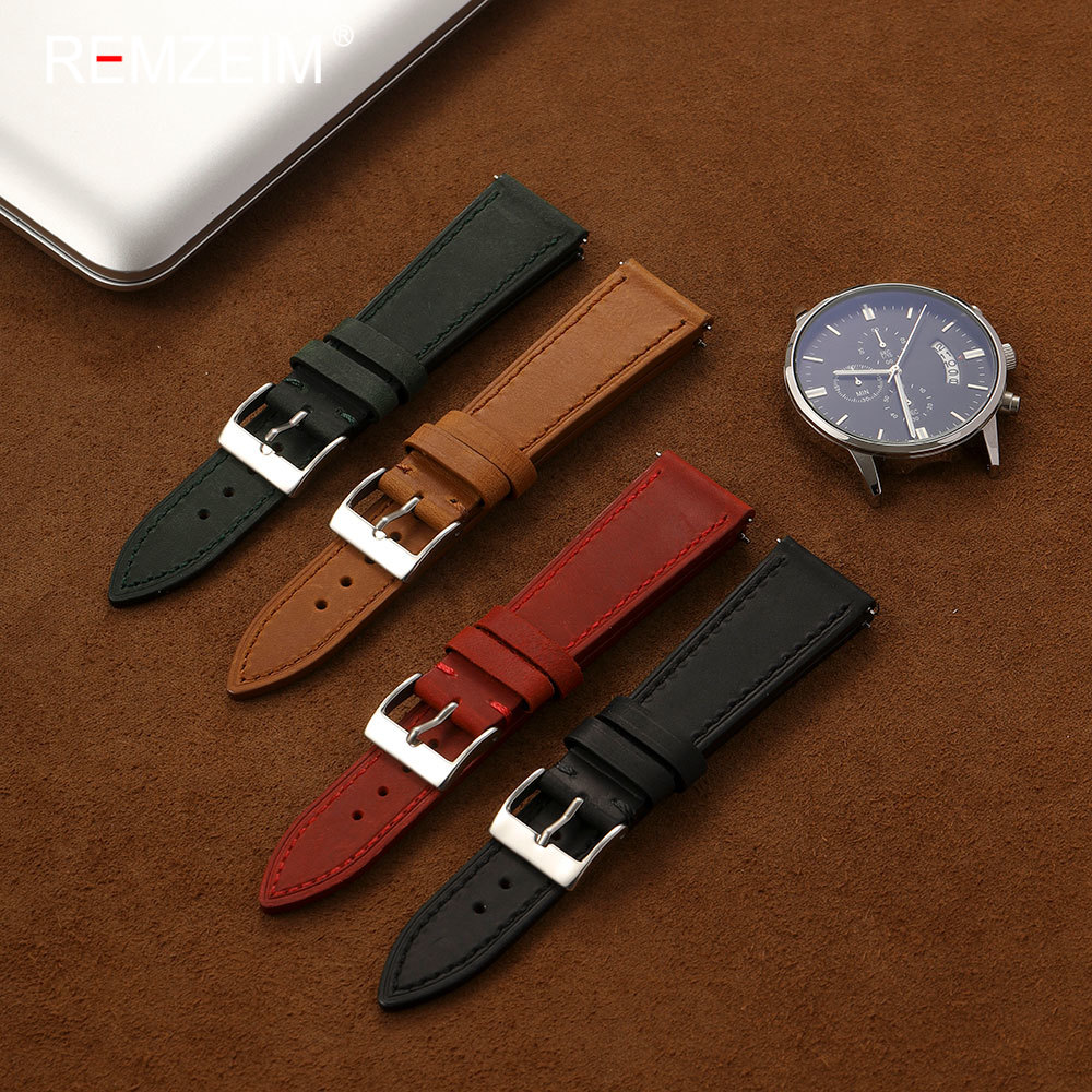 Vintage Crazy Horse lederen ho - Leather Strap Quick Release recensie en prijs