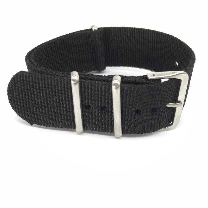 Zwarte nylon band voor 16 mm 1 - Nato Strap Nylon recensie en prijs