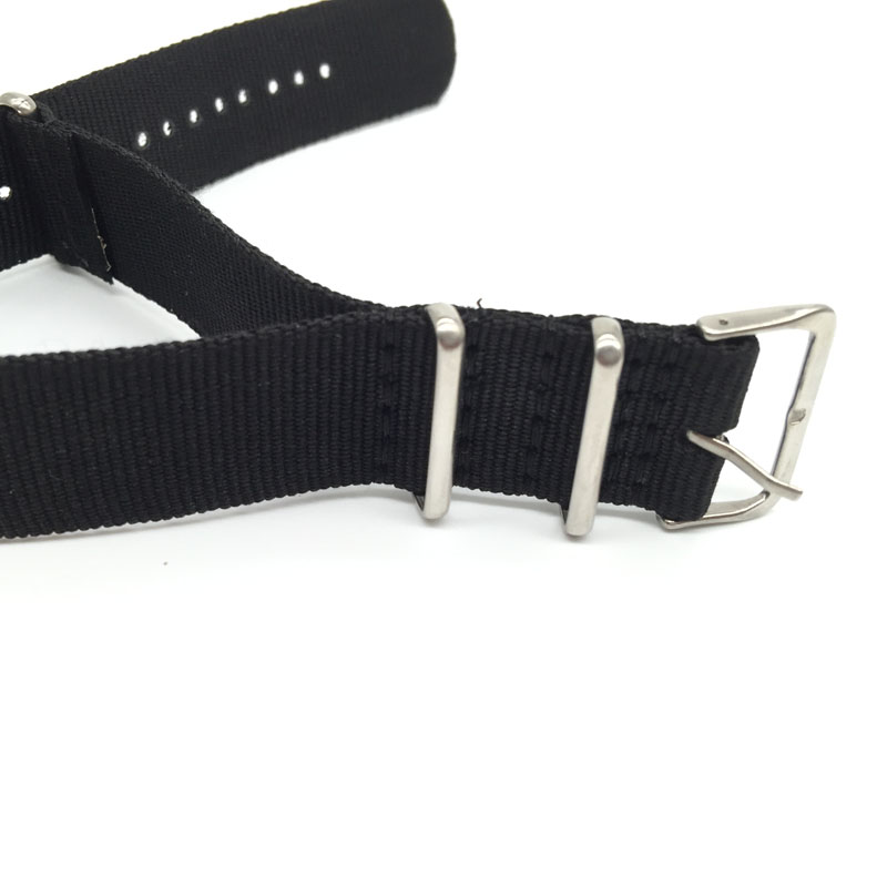 Zwarte nylon band voor 16 mm 1 - Nato Strap Nylon recensie en prijs