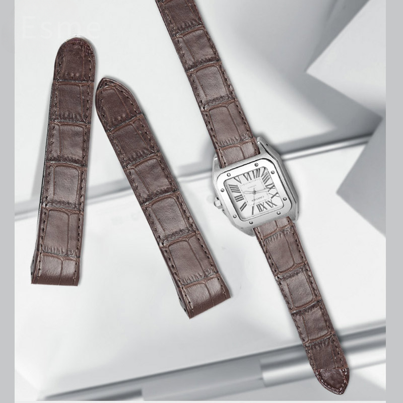 Koeienhuid horlogeband voor Ca - Cartier Watch Santos recensie en prijs